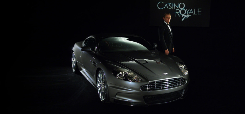 Aston Martin DBS with Daniel Craig as James Bond 007
